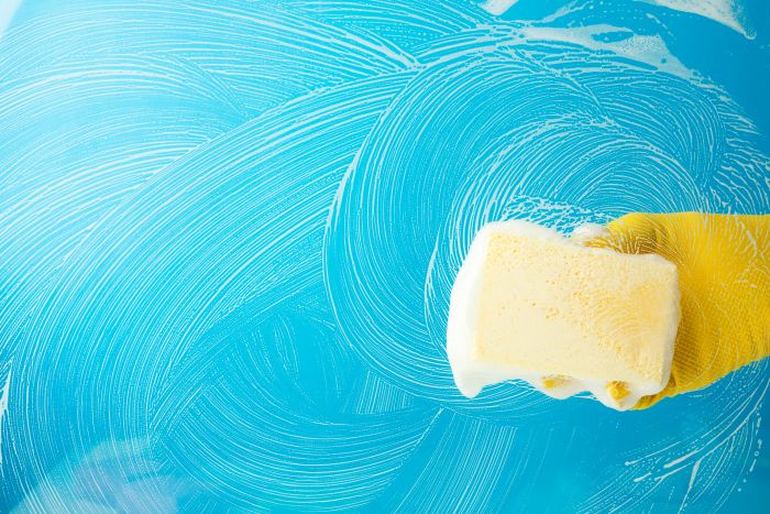 Hand Glove Wiping Surface