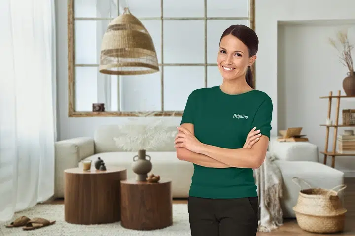 Helpling Reinigungskraft In Wohnzimmer