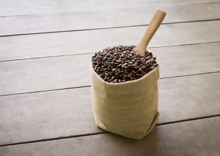 Black Italian Coffee Scoop Linen