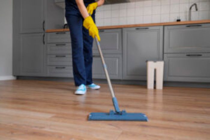 Front View Woman Cleaning Home 300X200 1