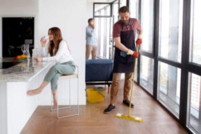 Man Servant Cleaning House 300X200 1