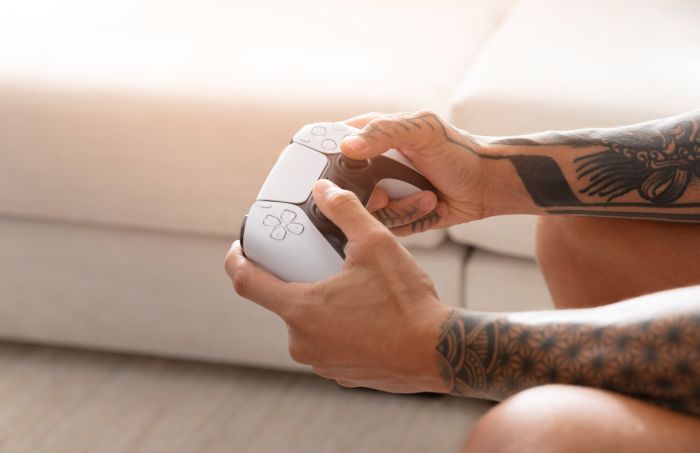 Gamer Playing Video Games