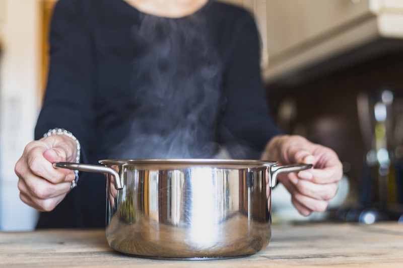 Crop Hands Woman Cooking Dish Kitchen